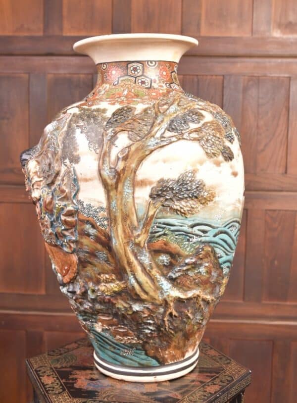 Japanese Satsuma Vase SAI2280 Antique Vases 13