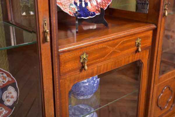 Edwardian Mahogany Inlaid Display Cabinet SAI2270 Antique Cabinets 10