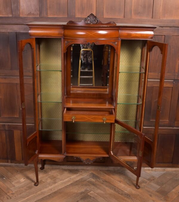 Edwardian Mahogany Inlaid Display Cabinet SAI2270 Antique Cabinets 11