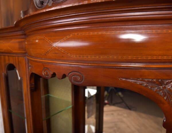 Edwardian Mahogany Inlaid Display Cabinet SAI2270 Antique Cabinets 16