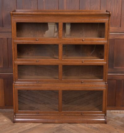 EDWARDIAN OAK 4 SECTIONAL BOOKCASE SAI2268 Antique Bookcases 4