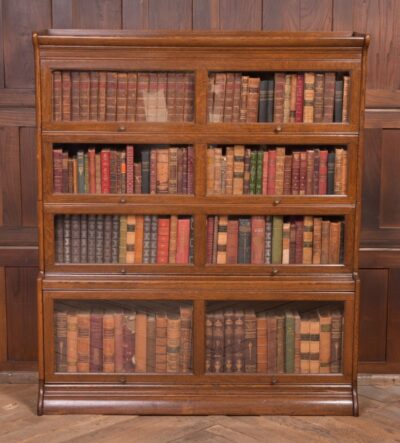 EDWARDIAN OAK 4 SECTIONAL BOOKCASE SAI2268 Antique Bookcases 3