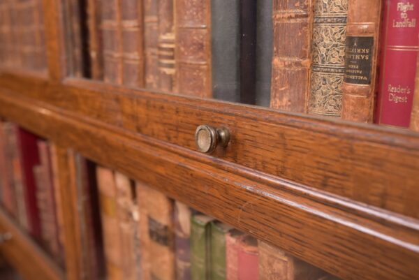 EDWARDIAN OAK 4 SECTIONAL BOOKCASE SAI2268 - Image 7