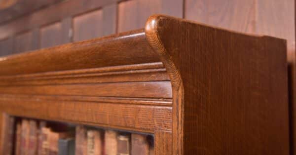 EDWARDIAN OAK 4 SECTIONAL BOOKCASE SAI2268 - Image 8