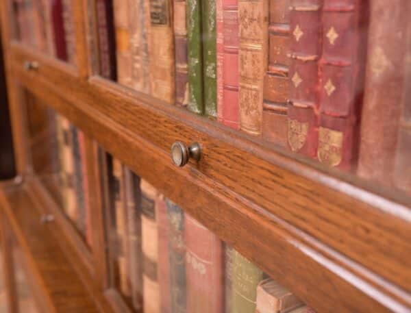 EDWARDIAN OAK 4 SECTIONAL BOOKCASE SAI2268 - Image 10