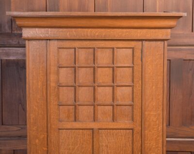 Arts And Crafts Oak Hall Robe SAI2242 Antique Wardrobes 5