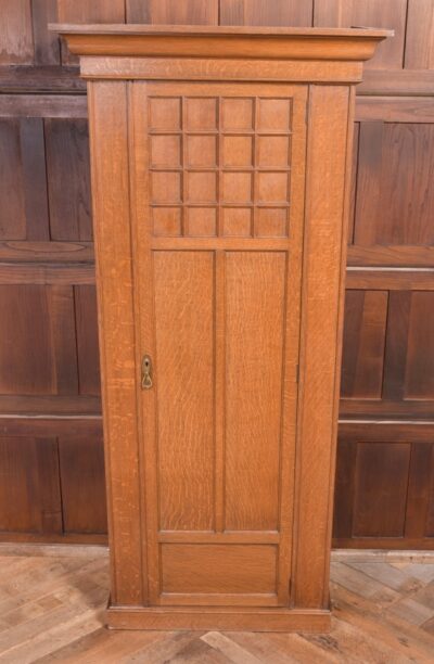 Arts And Crafts Oak Hall Robe SAI2242 Antique Wardrobes 6