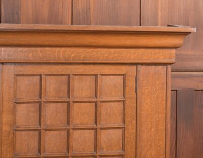 Arts And Crafts Oak Hall Robe SAI2242 Antique Wardrobes 7