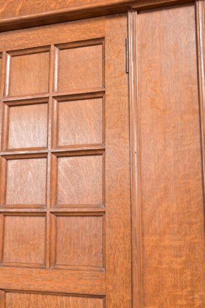 Arts And Crafts Oak Hall Robe SAI2242 Antique Wardrobes 9