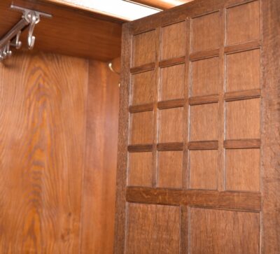 Arts And Crafts Oak Hall Robe SAI2242 Antique Wardrobes 18