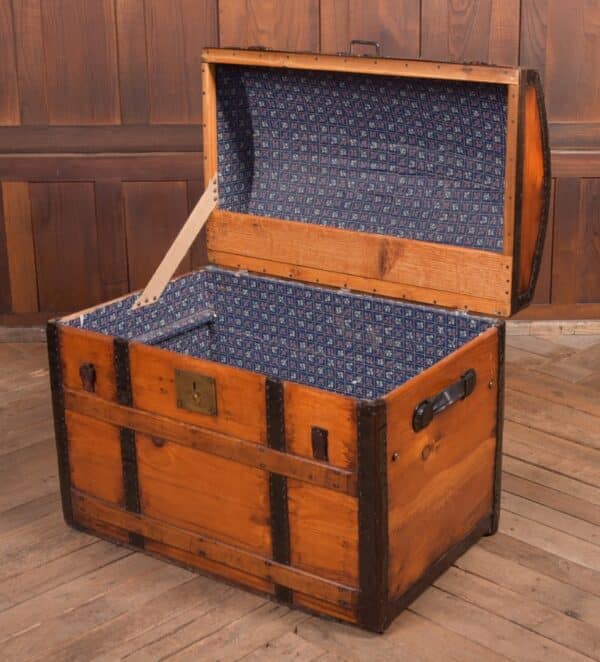 Victorian Pine Dome Top Trunk SAI2288 - Image 5