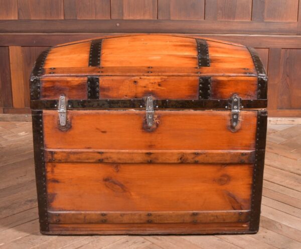 Victorian Pine Dome Top Trunk SAI2288 - Image 11