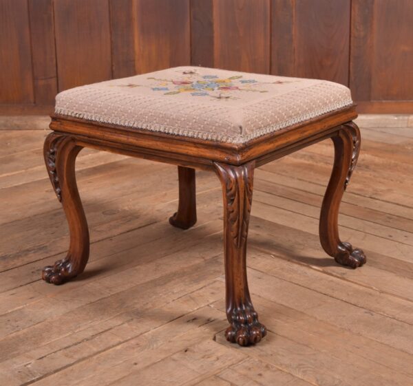 Victorian Walnut Foot Stool SAI2284 Antique Furniture 3