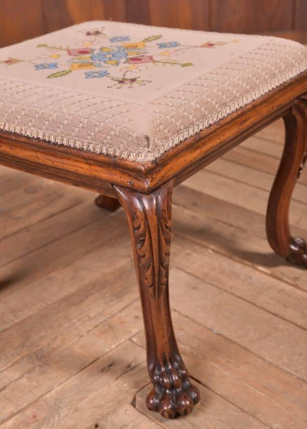Victorian Walnut Foot Stool SAI2284 - Image 3