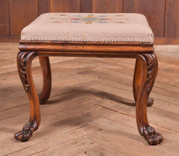 Victorian Walnut Foot Stool SAI2284 - Image 4