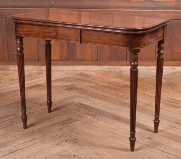 Regency Mahogany Fold Over Tea Table SAI2289