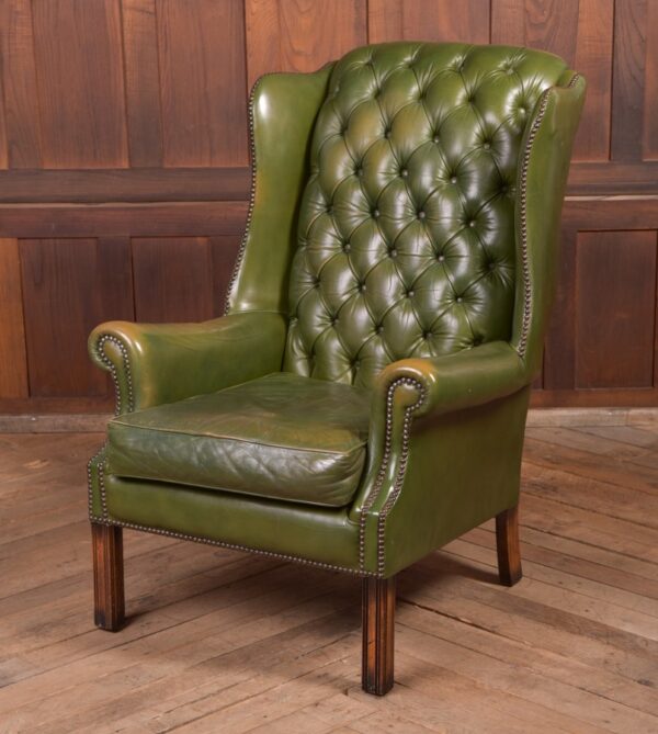 Chesterfield Wing Back Leather Chair SAI2287