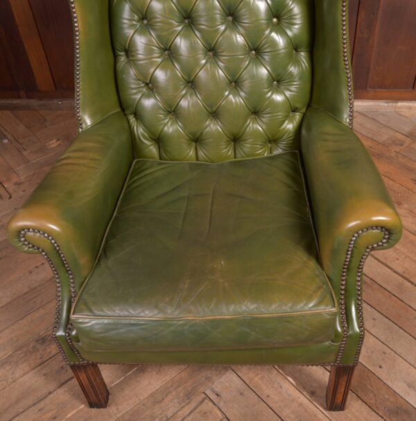 Chesterfield Wing Back Leather Chair SAI2287 - Image 8