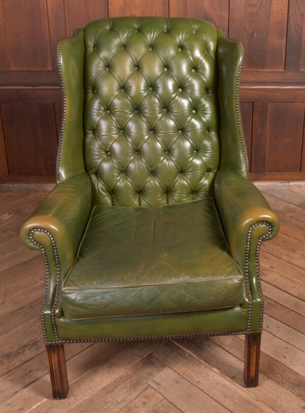 Chesterfield Wing Back Leather Chair SAI2287 Antique Chairs 11