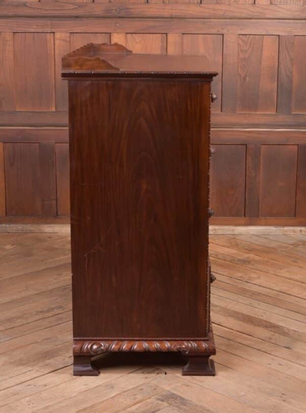 Edwardian Flame Mahogany Edwardian Flame Mahogany Front 2 Over 3 Chest SAI2285 Antique Chest Of Drawers 20