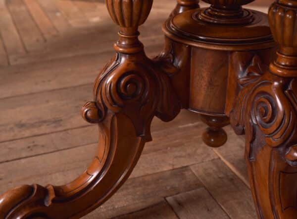 Victorian Burr Walnut Snap Top Table SAI2281 Antique Tables 15