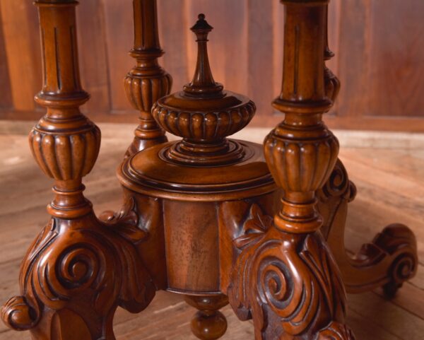 Victorian Burr Walnut Snap Top Table SAI2281 - Image 15