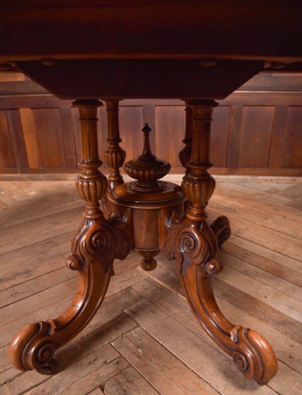 Victorian Burr Walnut Snap Top Table SAI2281 Antique Tables 18