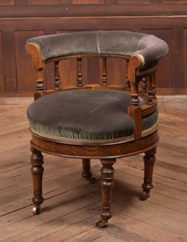 Oak Revolving Desk Chair SAI2286 Antique Chairs 3