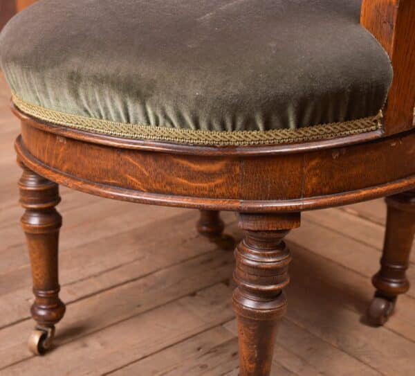 Oak Revolving Desk Chair SAI2286 Antique Chairs 7