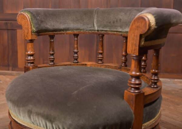 Oak Revolving Desk Chair SAI2286 - Image 6
