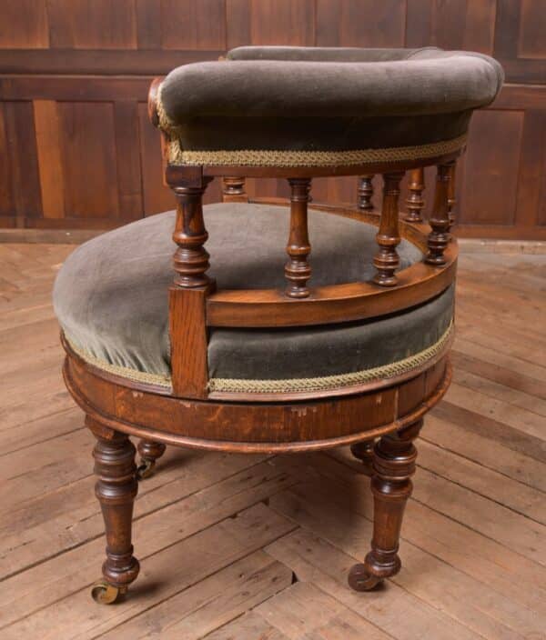 Oak Revolving Desk Chair SAI2286 Antique Chairs 10
