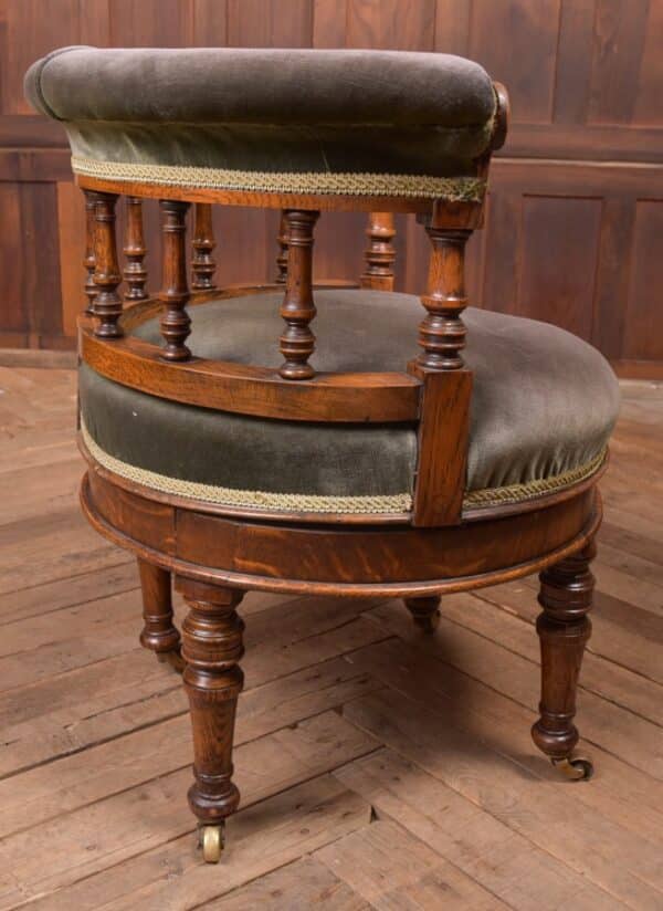 Oak Revolving Desk Chair SAI2286 Antique Chairs 12