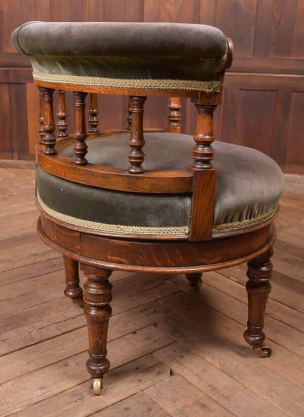 Oak Revolving Desk Chair SAI2286 - Image 10