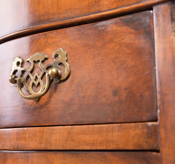 Burr Walnut Serpentine Chest On Chest SAI2297 - Image 15