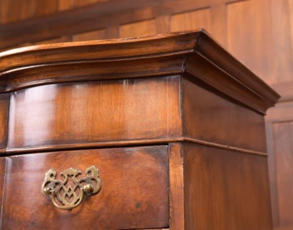 Burr Walnut Serpentine Chest On Chest SAI2297 - Image 18