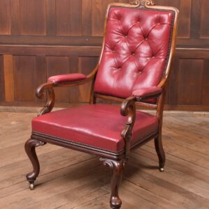 Regency Rosewood & Leather Arm Chair SAI2303 Antique Chairs