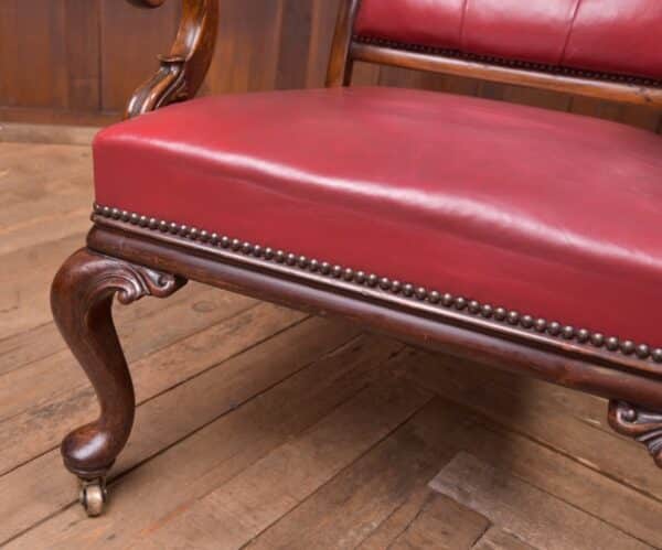 Regency Rosewood & Leather Arm Chair SAI2303 Antique Chairs 10