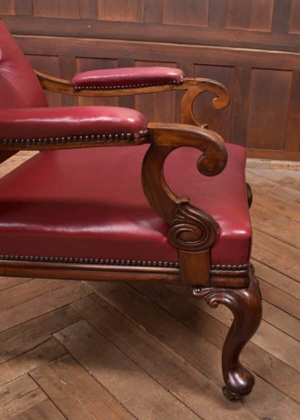 Regency Rosewood & Leather Arm Chair SAI2303 Antique Chairs 24
