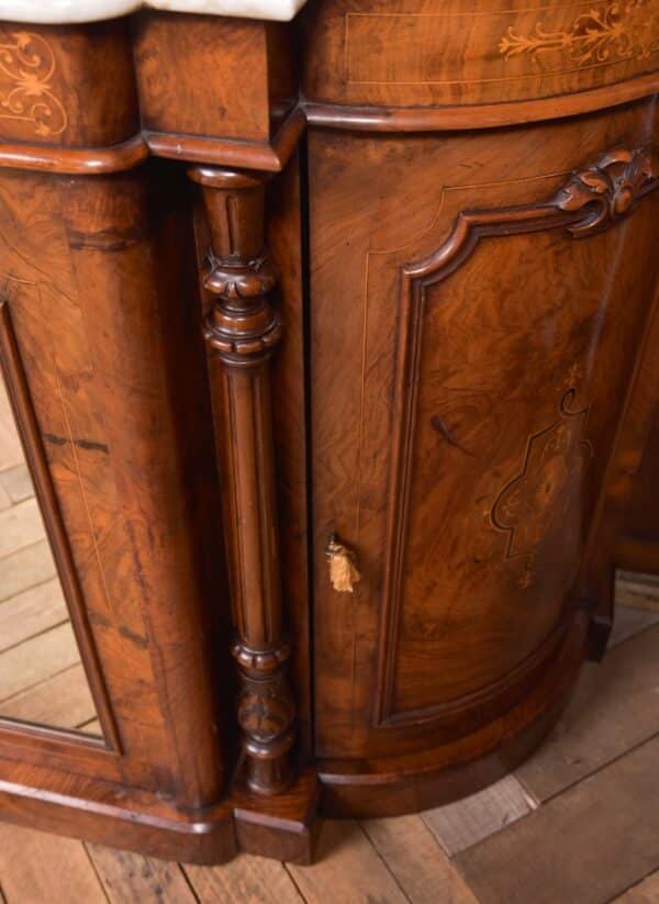 Victorian Walnut Marble Top Credenza SAI2313 - Image 5