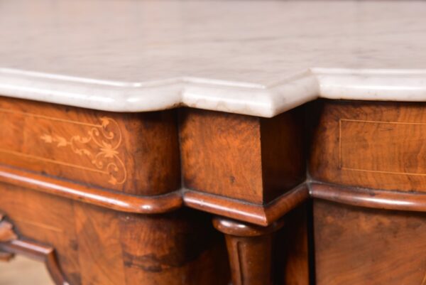 Victorian Walnut Marble Top Credenza SAI2313 - Image 7
