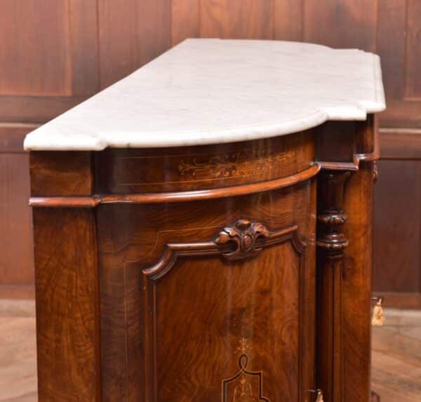 Victorian Walnut Marble Top Credenza SAI2313 - Image 10