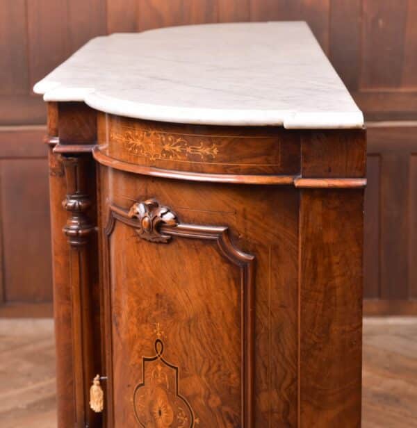 Victorian Walnut Marble Top Credenza SAI2313 Antique Furniture 16