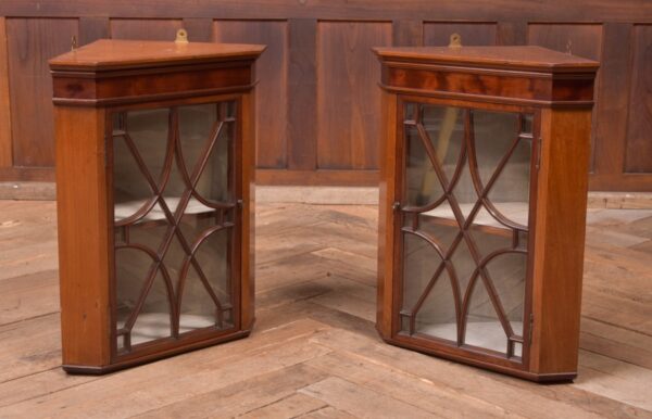 Pair Of Edwardian Mahogany Corner Cabinets SAI2309 Antique Cabinets 3