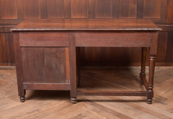Edwardian Oak Carved Knee Hole Desk SAI2312 Antique Desks 15