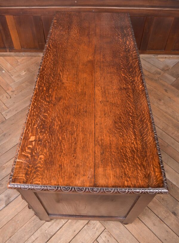 Edwardian Oak Carved Knee Hole Desk SAI2312 - Image 15