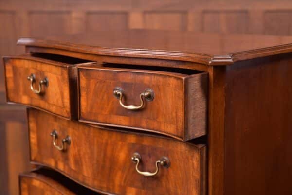 Edwardian Serpentine Chest Of Drawers SAI2317 - Image 3