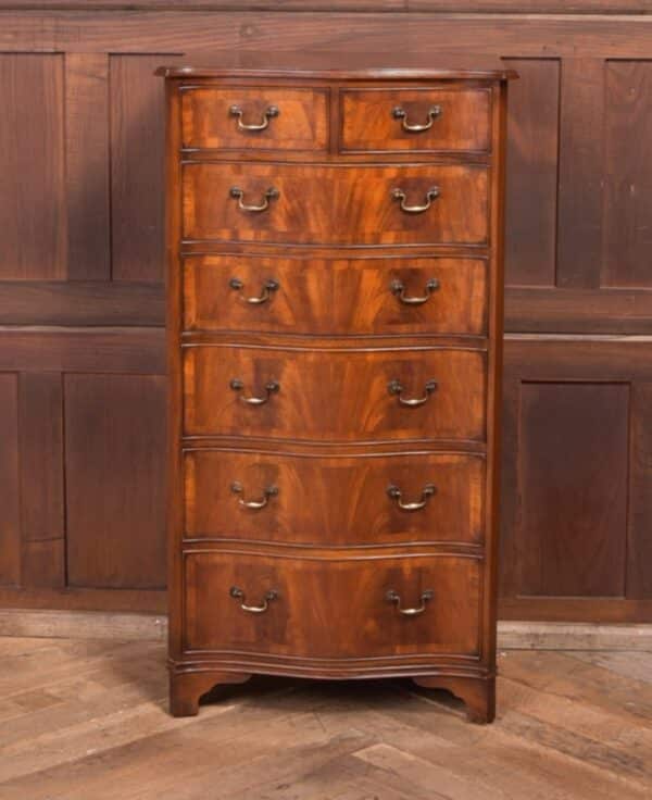Edwardian Serpentine Chest Of Drawers SAI2317 - Image 10