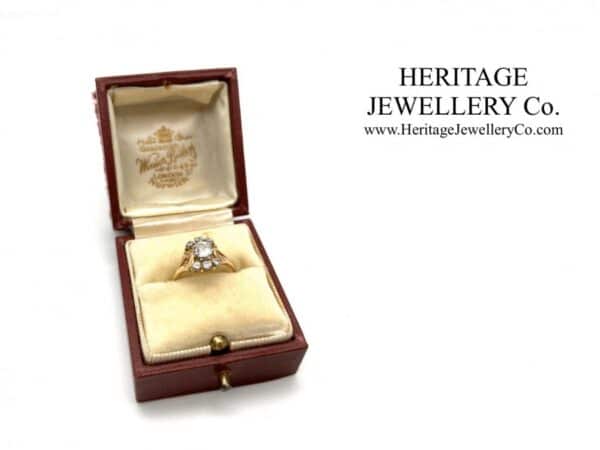 Vintage French Diamond Cluster Ring - Image 6