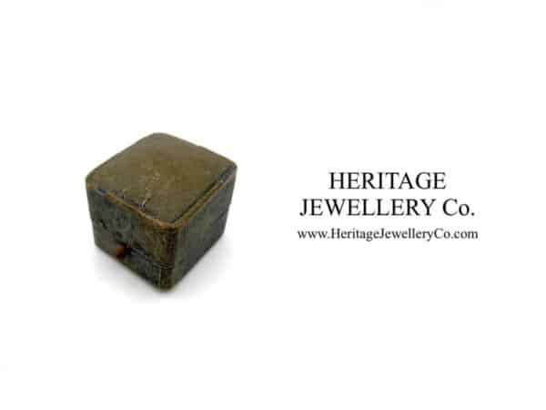 Antique Tooled Leather Ring Box Antique Antique Jewellery 4