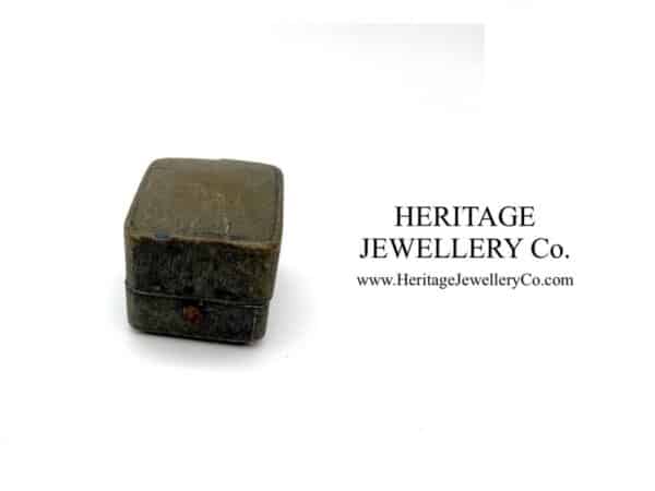 Antique Tooled Leather Ring Box Antique Antique Jewellery 5